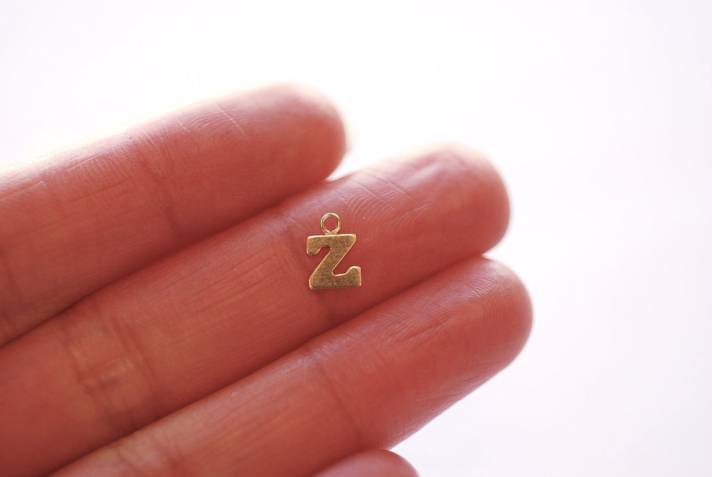Set 26 Alphabet Golden Letters Nail Charm - Unique Designs