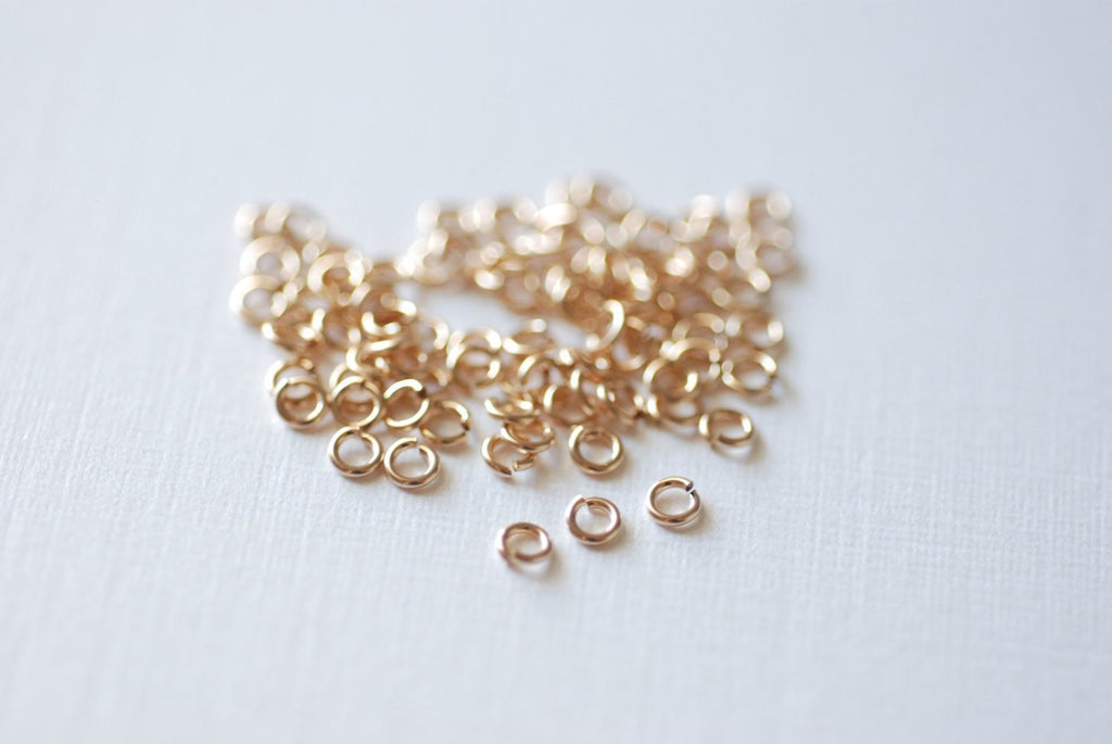 25pc, 6mm All Gauges, 6mm Gold Filled Open Jump Rings, 6mm Jump Ring, Made  in USA, 25pc Wholesale Lots