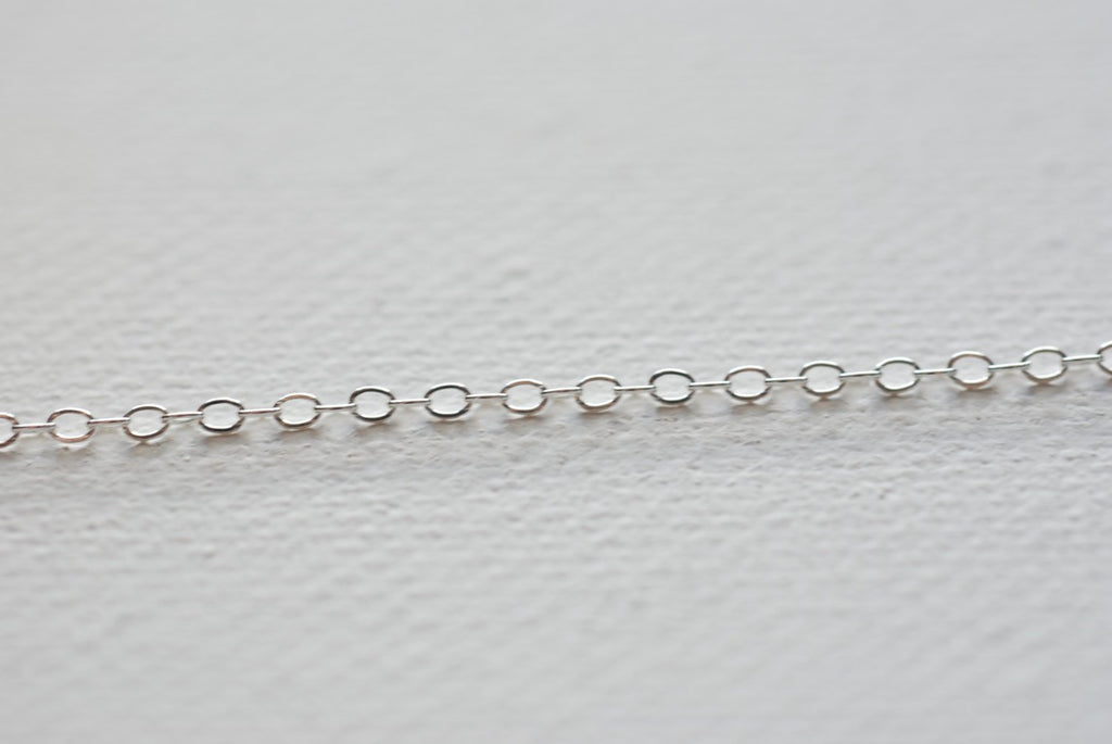 Wholesale Chains, 925 Sterling Silver 3mm Diamond Shape Flat Cable