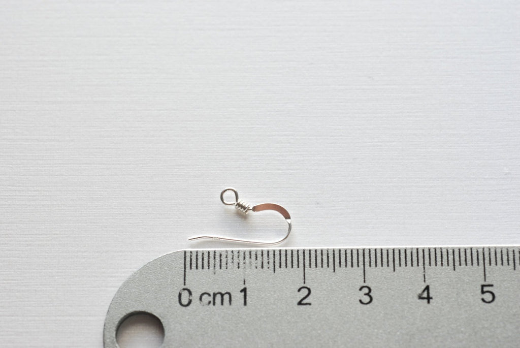 A Pair of 925 Sterling Silver Fish Hook Earring Wires Earrings Hooks  Findings 