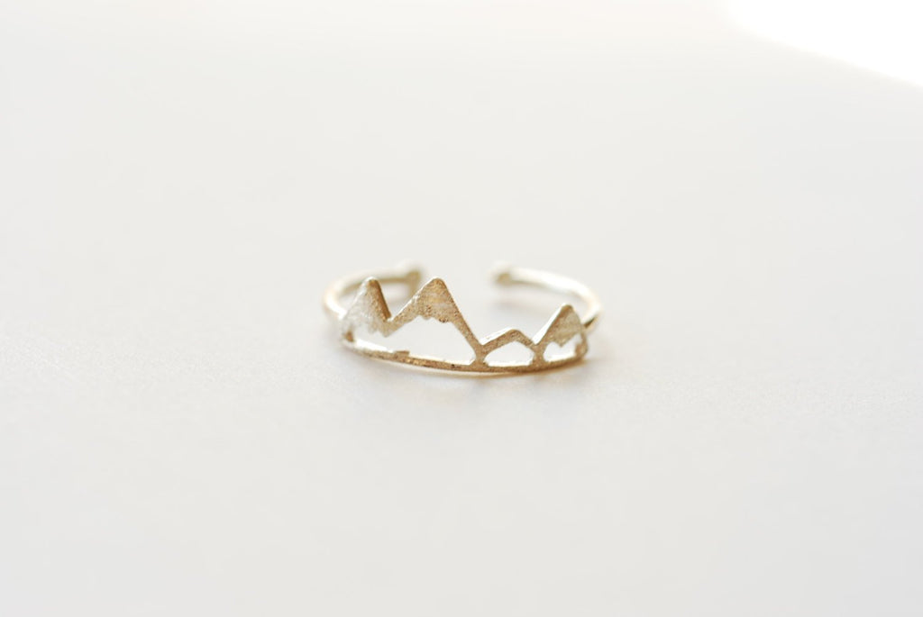 Wholesale Ring Jewelry - 925 Sterling Silver Mountain Adjustable