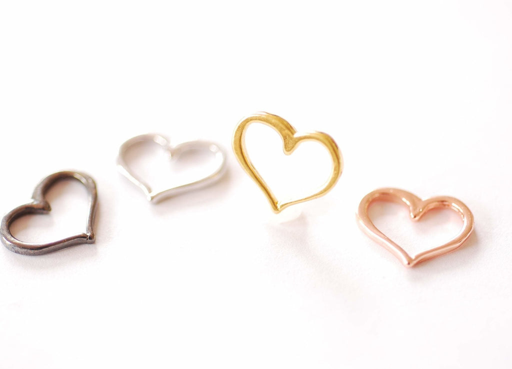 BULK Charms Heart Charms Antiqued Copper 50 pieces Wholesale Charms