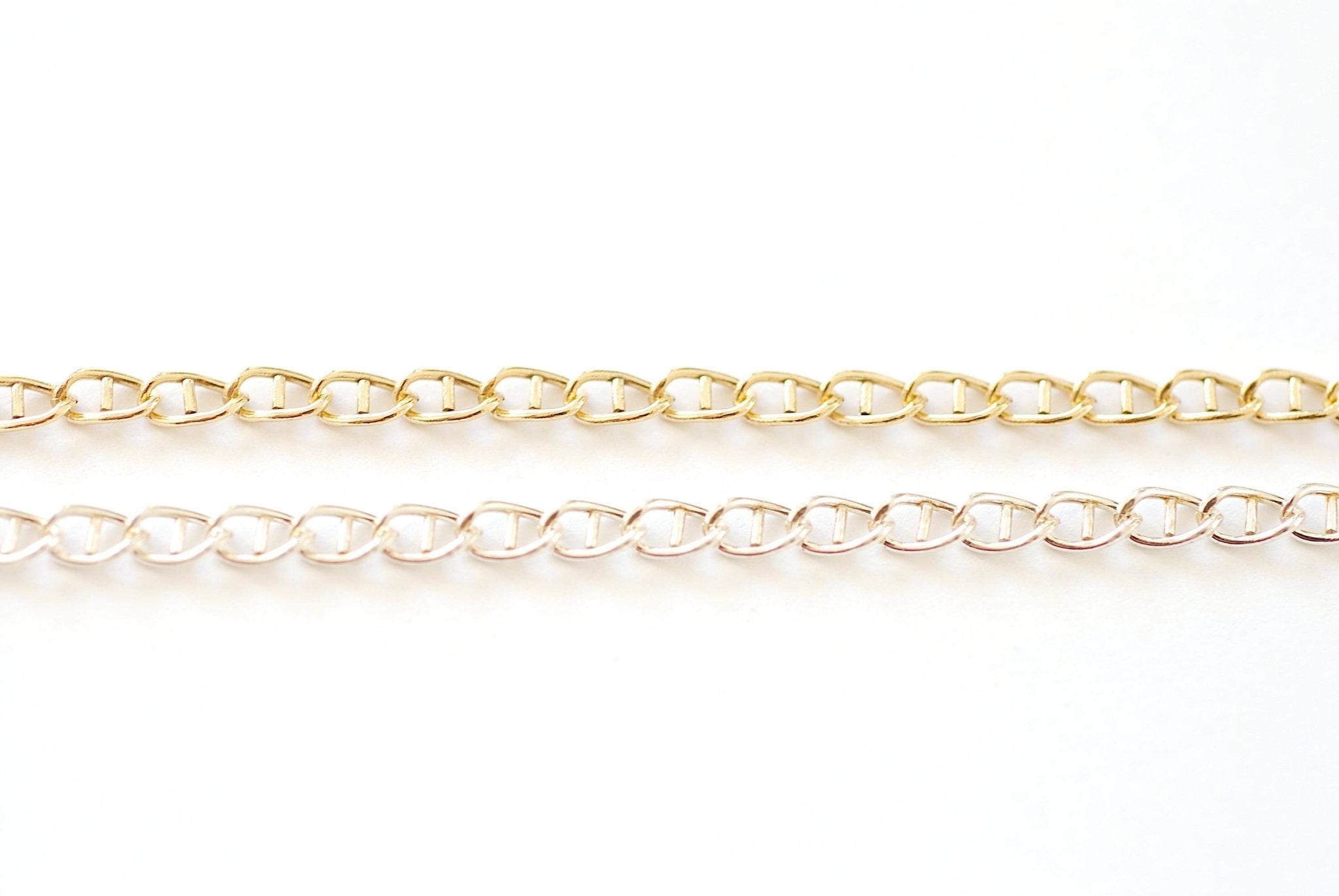 14kt Gold Filled 4.5 mm Cable Chain by the buy foot Wholesale Bulk Jewelry Supply GF1680