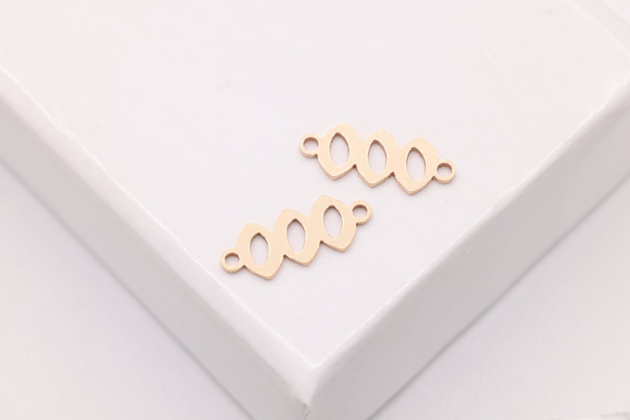 000 Angel Number Charm, Gold - Filled, 9mm x 3mm, Bulk DIY Wholesale Jewelry Making Charm - HarperCrown