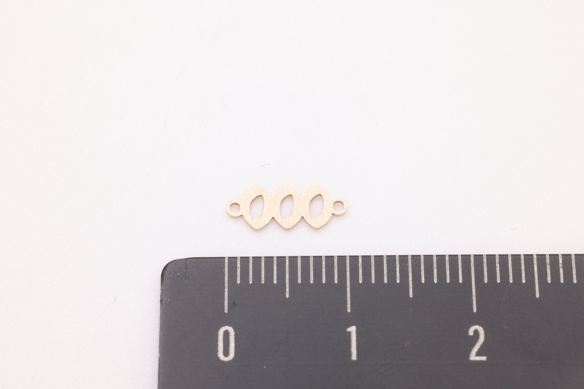 000 Angel Number Charm, Gold - Filled, 9mm x 3mm, Bulk DIY Wholesale Jewelry Making Charm - HarperCrown