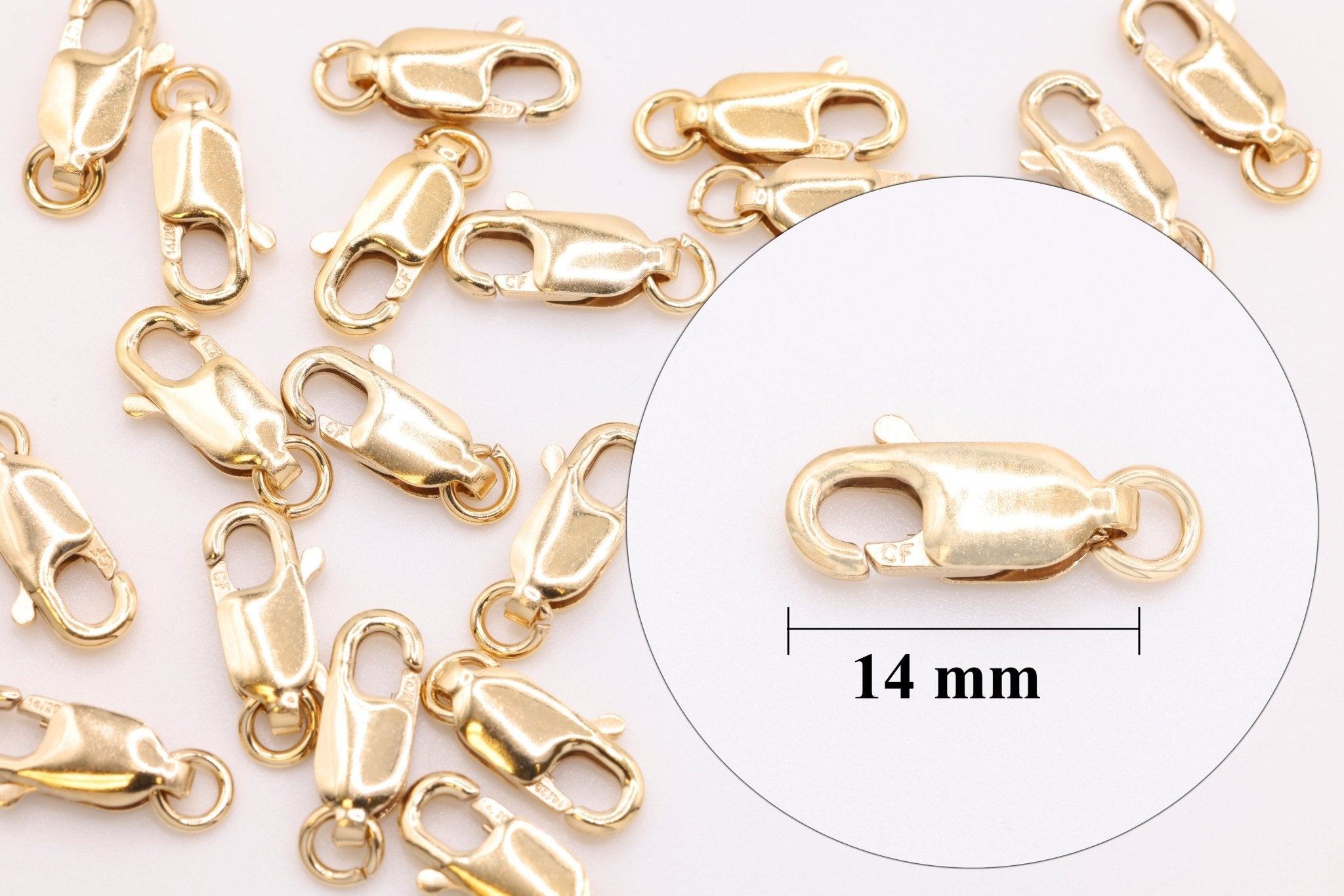 14/20 Gold - Filled 14mm Lobster Claw Clasp - HarperCrown