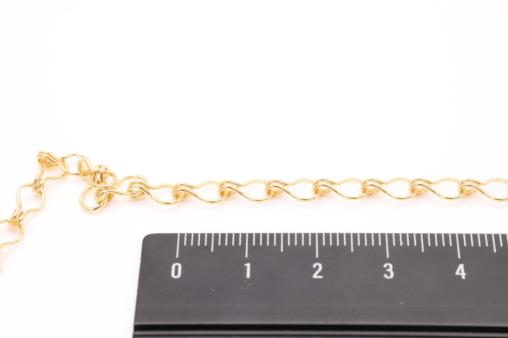 5mm Ladder Chain, 14K Gold-Filled, Pay Per Foot, Jewelry Making Chain - HarperCrown