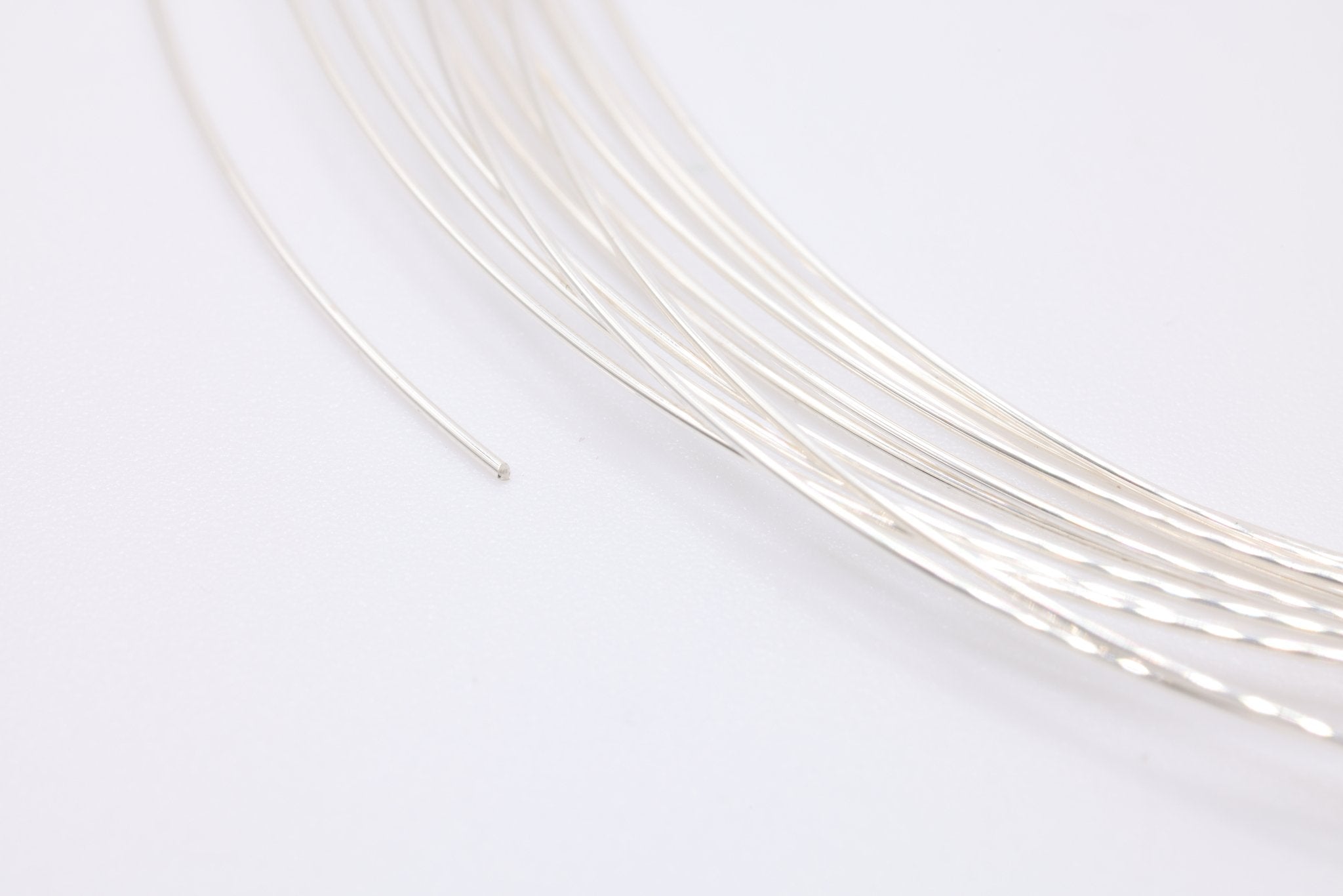 Sterling Silver Wire, 22 Gauge 0.63mm, Silver Wire, Half Hard Jewelry Wire - HarperCrown