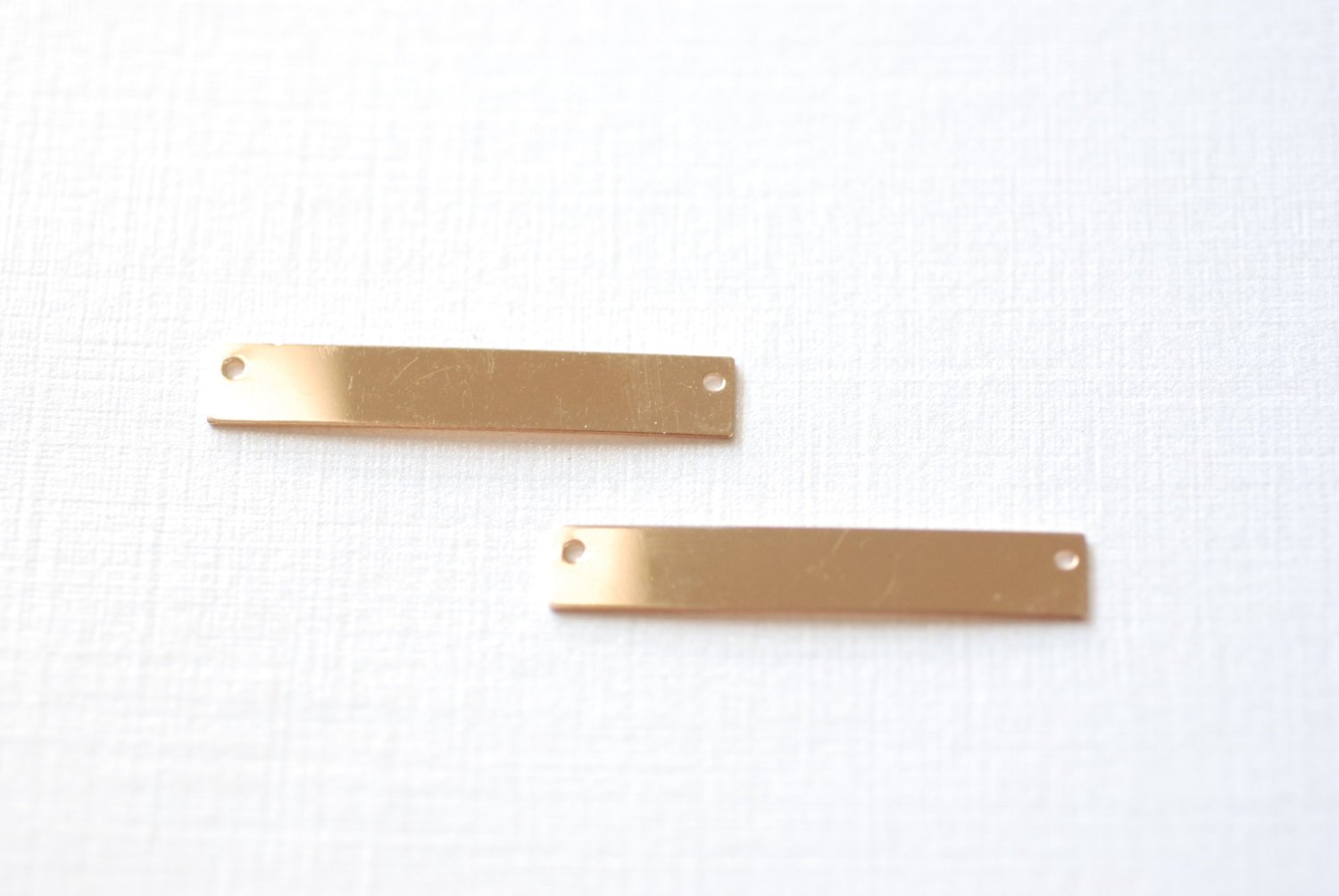 14K gold filled blank bar- Stamping Bar, Gold Connector Bar, Blank Bar,14kt Gold Filled Rectangle Bar 24g Stamping Blank - HarperCrown