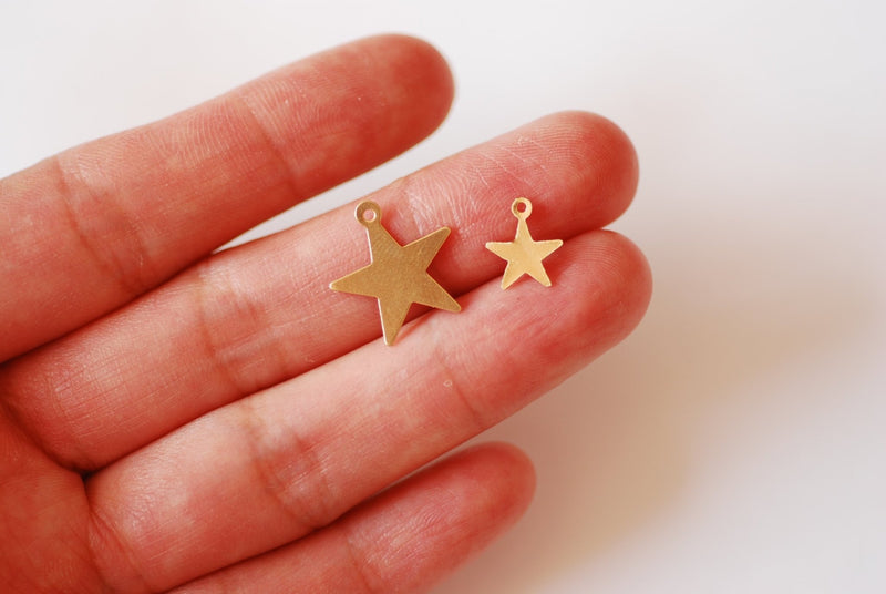 Star Shaped Charms  Jewelry Making Supplies – Small Devotions