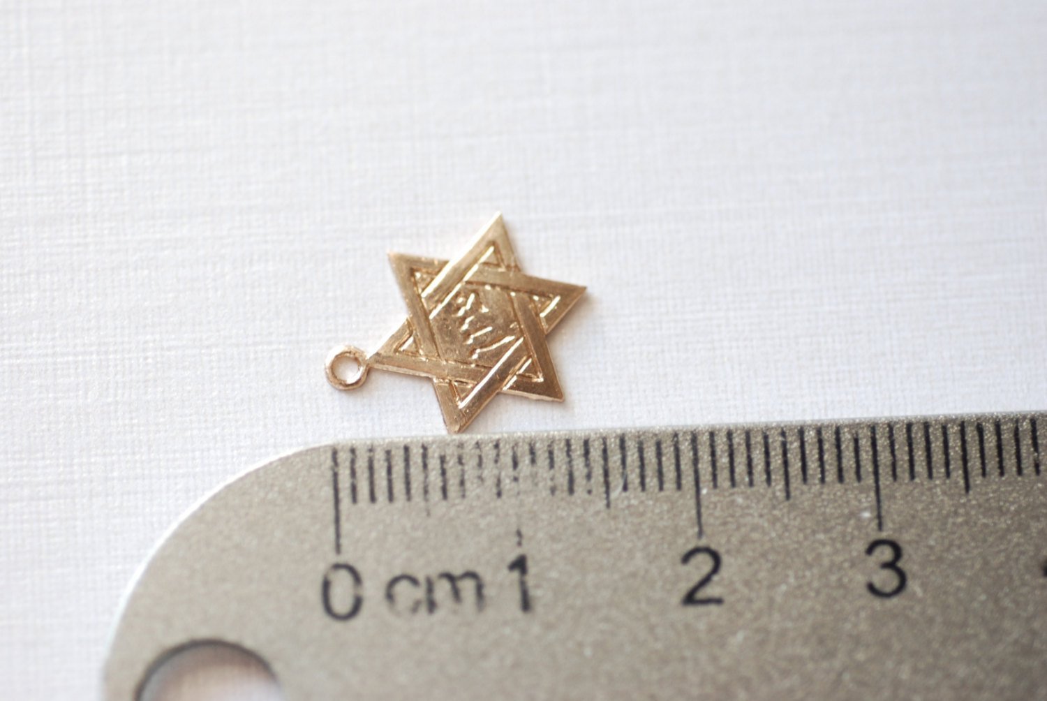 14k Gold Filled Star of David Charm Pendant, Wholesale Gold Filled Findings