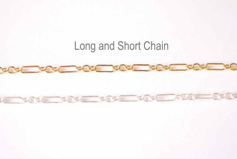 18K Gold Filled Figaro Chain Link & Charms Bracelet, Wholesale