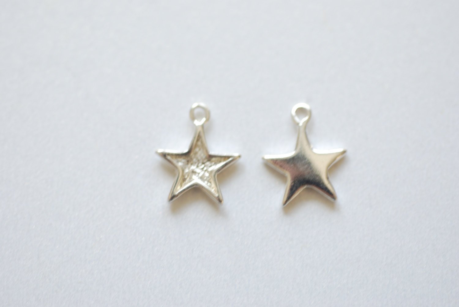 Sterling Wholesale Silver Star charm, 925 Silver Tiny Star Charm, Silver Star Charm Pendant, Silver shooting star, Beads