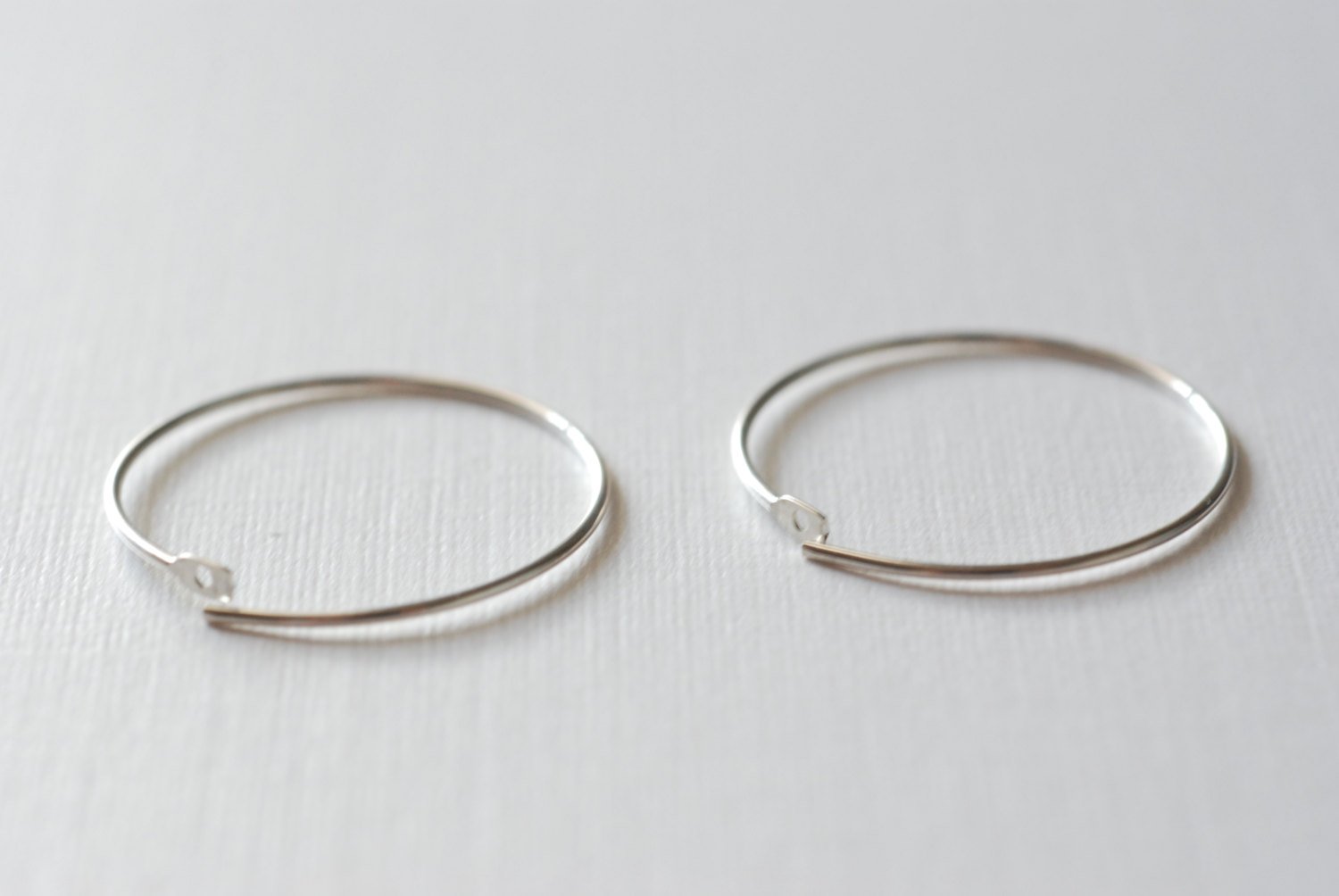 Wholesale 2 pairs, 925 Sterling Silver Hoop earring ear wire,  Sterling Silver ear hoops, 20mm, Dangle earrings, Gold Filled, Rose Gold Filled, Hoops