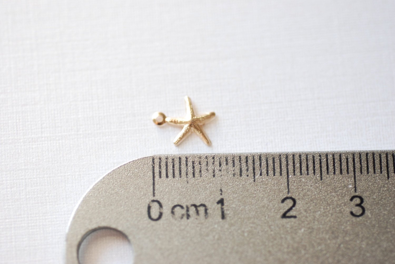 Starfish Charm, Gold-Filled, 10mm x10mm, Beach Ocean Sea life Charm, Wholesale Jewelry Making Charms