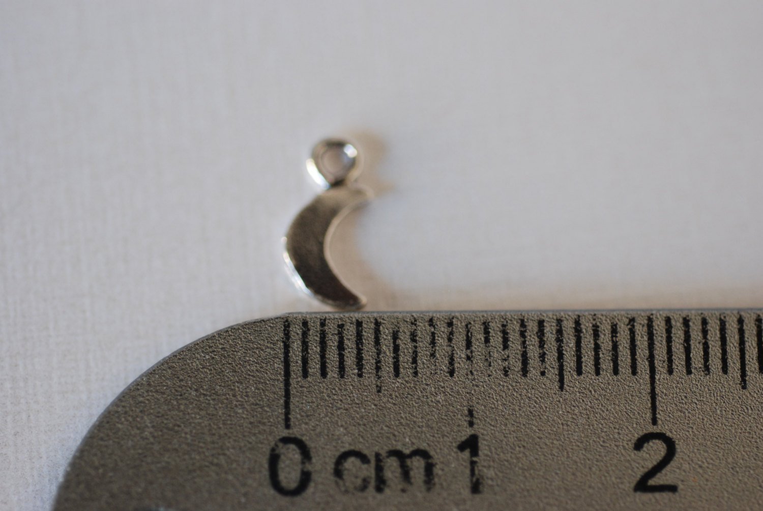 2 pcs Sterling Silver Crescent Moon Charms, Silver Half Moon, Glossy moon, Sterling Silver Tiny Moon Charm, Wholesale Vermeil Gold Charms - HarperCrown