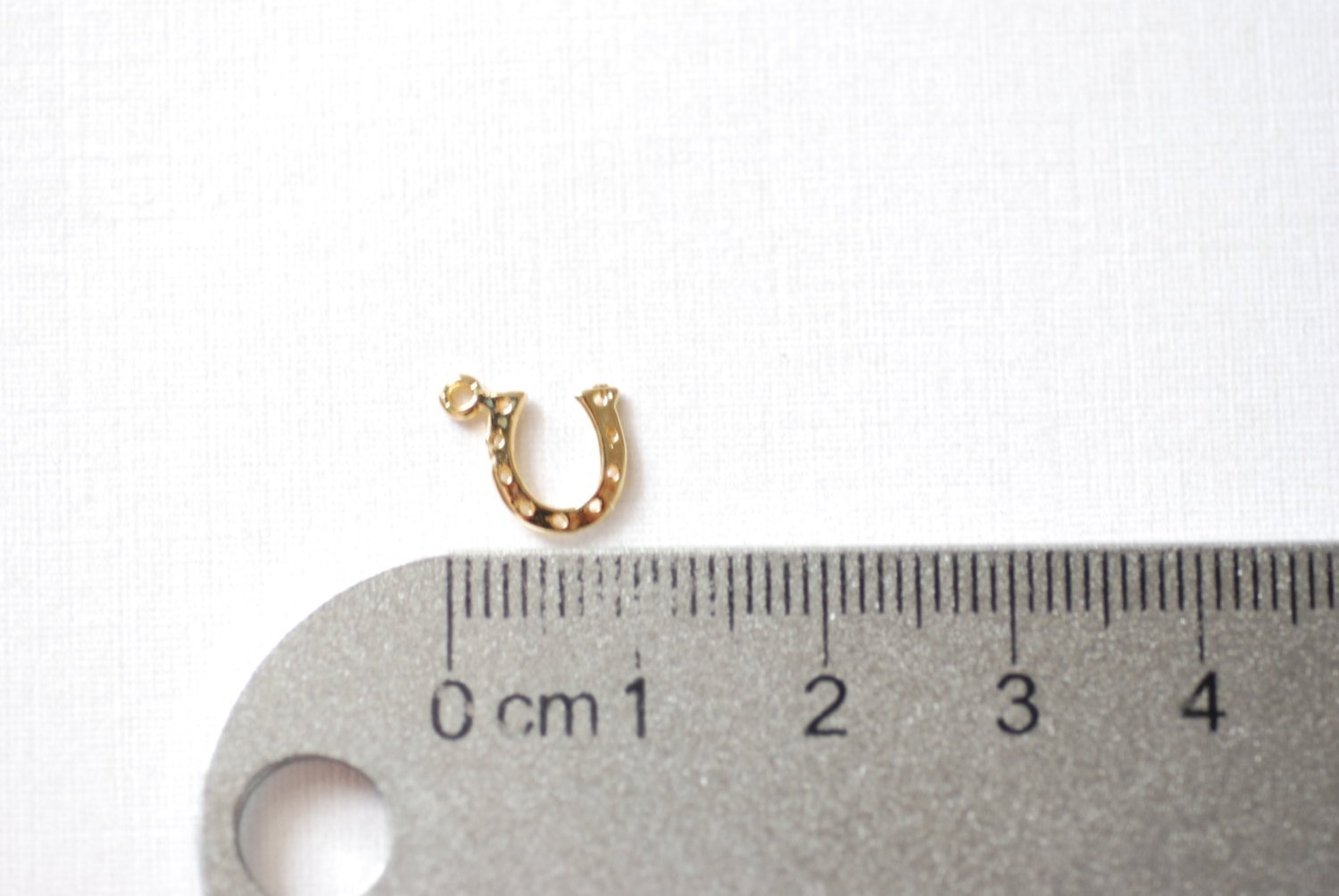 2 pcs Vermeil Gold Horseshoe Charm- 18k gold over 925 sterling silver small horseshoe charms, gold horseshoe ,horse shoe, shiny gold - HarperCrown