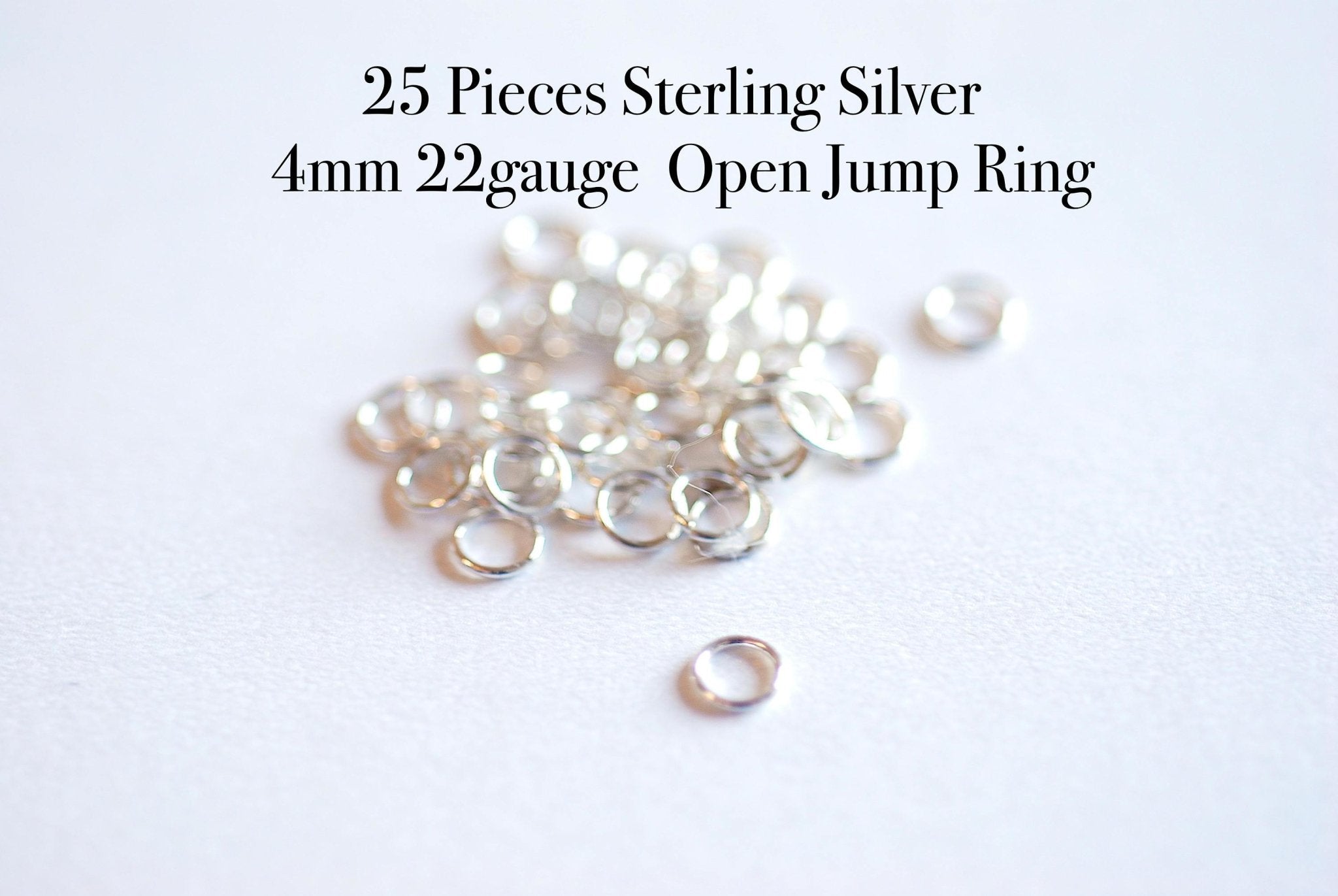 25pcs 4mm 14K Rose Gold Filled Open Jump Rings, 4mm Rose GOLD FILLED 14k Open Jump Rings Connectors, Rose Gold Jump Rings, 4mm 22 gauge