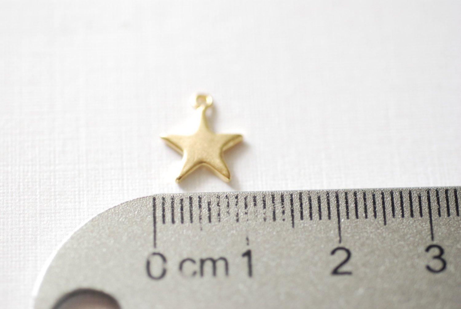 Matte Wholesale Gold Vermeil Star Blank Charm- 22k gold plated Sterling Silver Star Charm, Small Gold Star Blanks, Pentagon Charm, Beads, 181