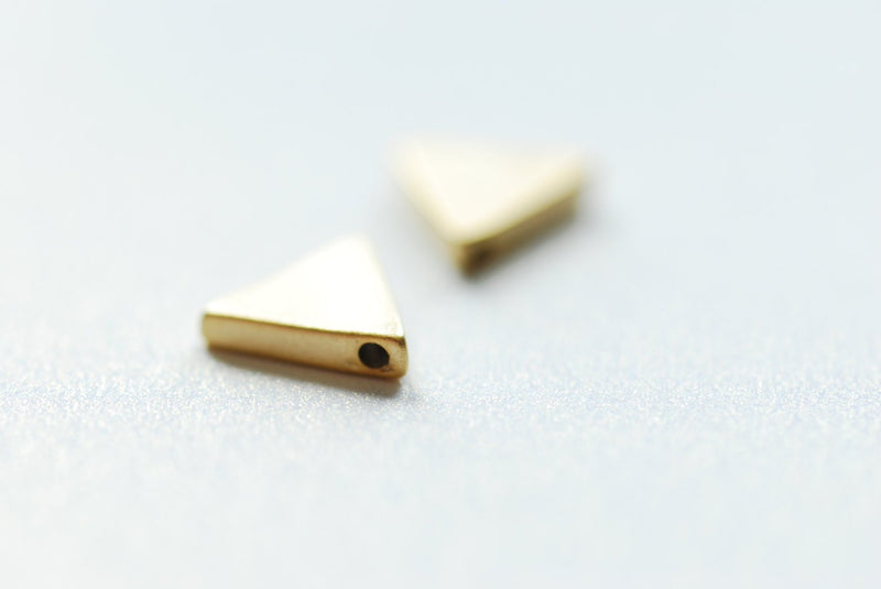 Matte Vermeil Gold Triangle Connector - 18k gold plated over Sterling –  HarperCrown