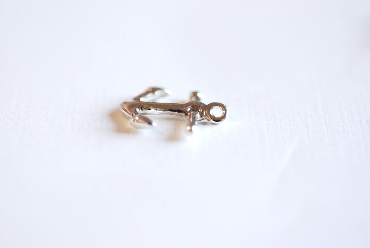 2pcs Sterling Silver Anchor Charm- Sterling Silver Nautical Anchor Charm Pendant, Vermeil Gold anchor charm, Ocean beach theme charms, 152 - HarperCrown