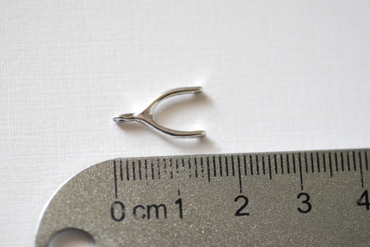 2pcs Sterling Silver Wishbone Charm, Sterling silver wishbone pendant, silver wishbone, Lucky Wishbone Pendant, Wholesale beads, 7 - HarperCrown