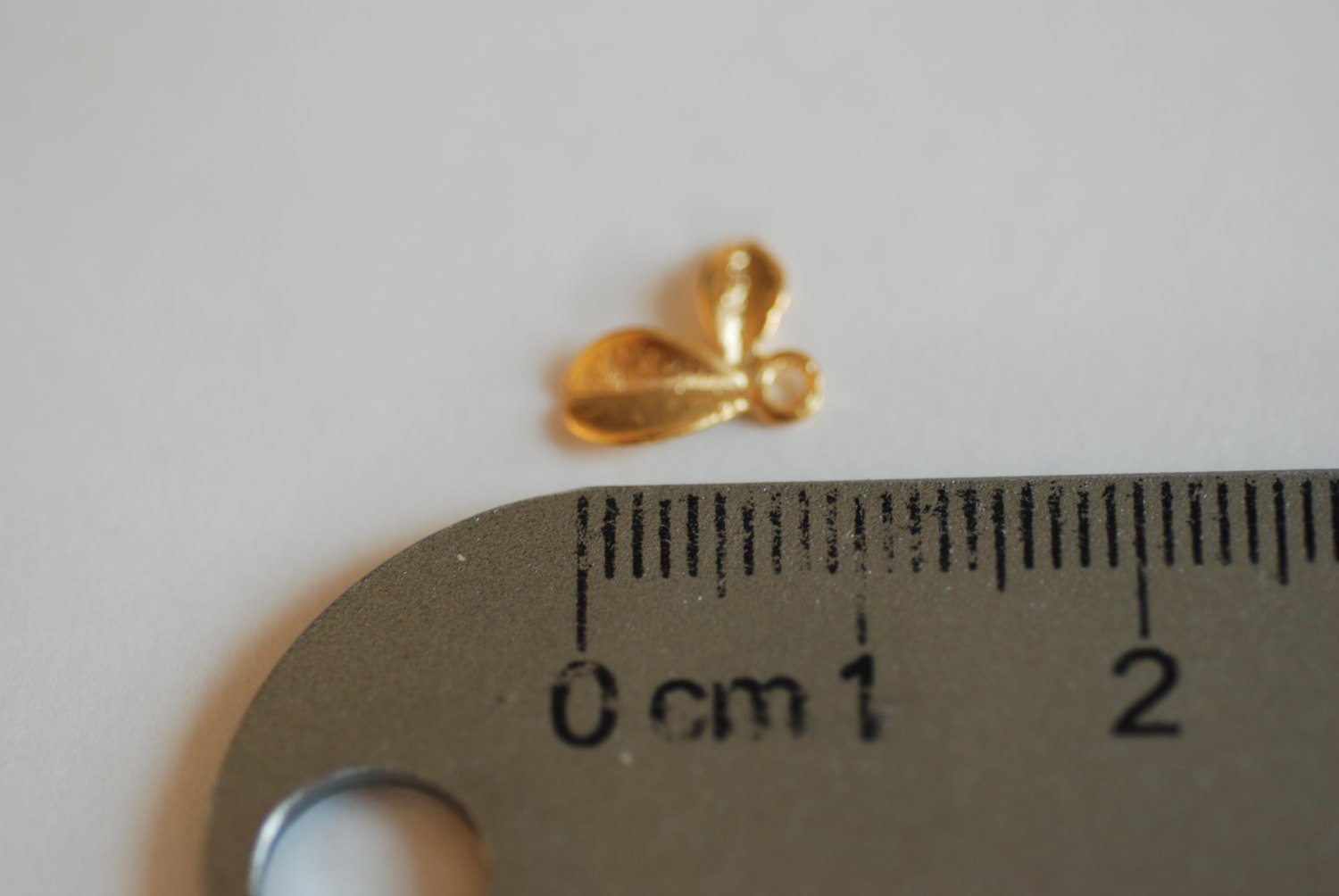 2pcs Vermeil Matte Gold Flower Petal Charm- 18k plated over Sterling Silver Daisy Calla Lilly Flower Petal Drop, Stamping Flower Charm DIY - HarperCrown