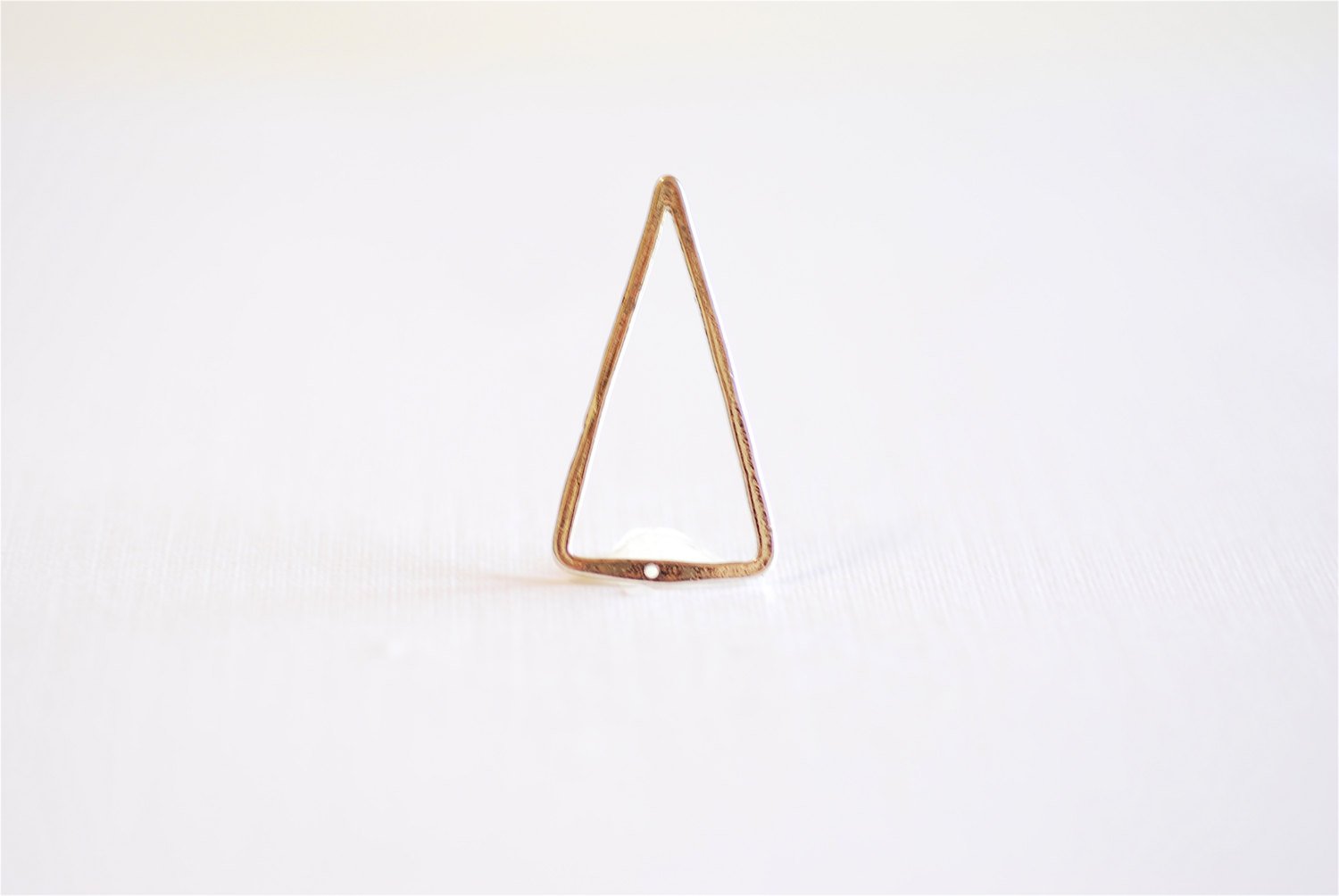 925 Sterling Silver Open Triangle Connector Charm- 925 Sterling Silver Triangle, Triangle Connector Spacer, Isosceles Triangle, Link, 219 - HarperCrown