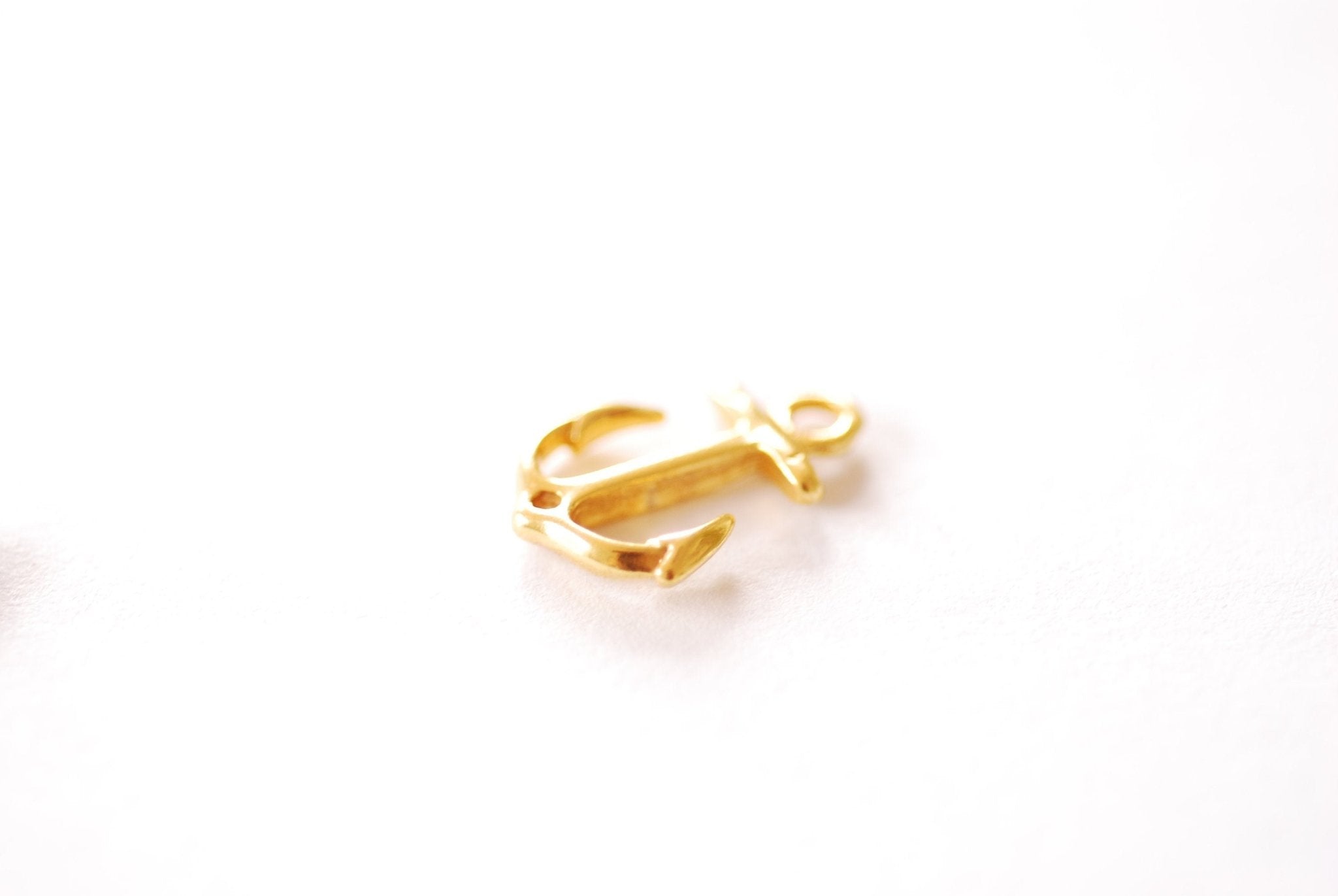 Anchor Connector Charm | 18k Gold Plated over Brass Nautical Sailor Beach Summer Link Pendant HarperCrown Wholesale B293 - HarperCrown