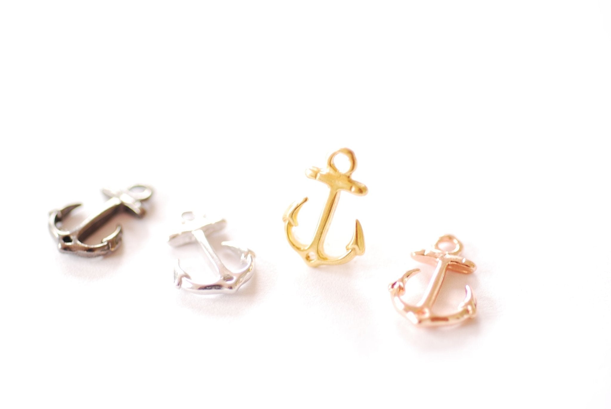 Anchor Connector Charm | 18k Gold Plated over Brass Nautical Sailor Beach Summer Link Pendant HarperCrown Wholesale B293 - HarperCrown