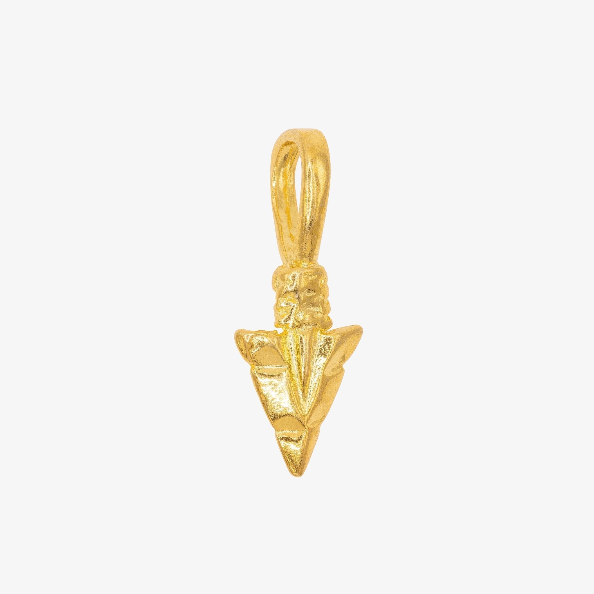 Arrowhead Charm 14K Gold - HarperCrown