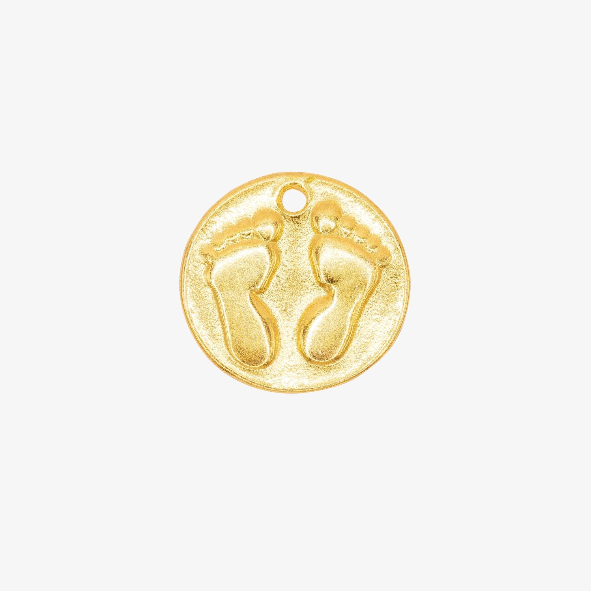 Baby Feet Charm 14K Gold - HarperCrown