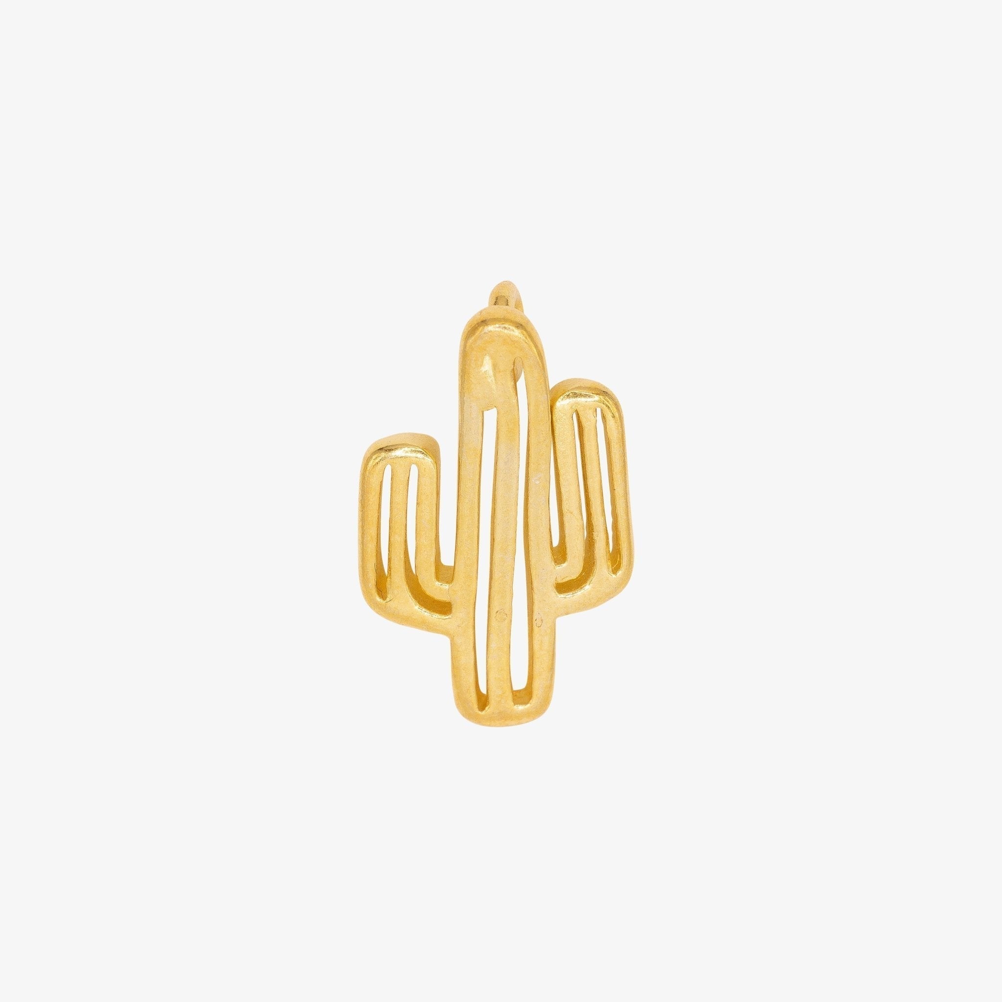 Cactus Charm 14K Gold - HarperCrown