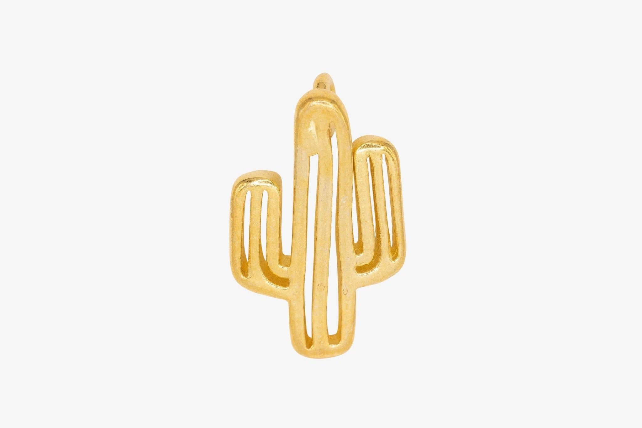 Cactus Charm Wholesale 14K Gold, Solid 14K Gold, G132 - HarperCrown