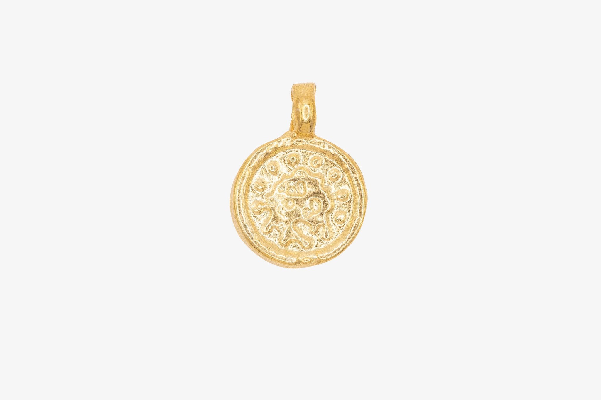 Disc Charm Wholesale 14K Gold, Solid 14K Gold, G165 - HarperCrown