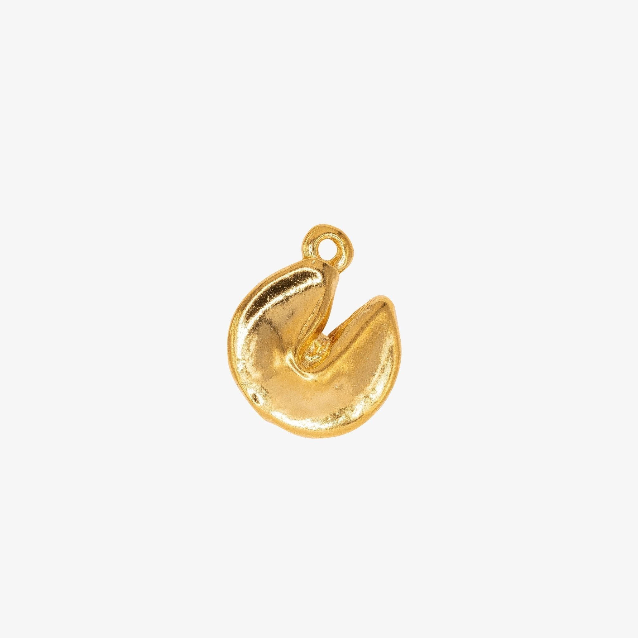 Fortune Cookie Charm 14K Gold - HarperCrown