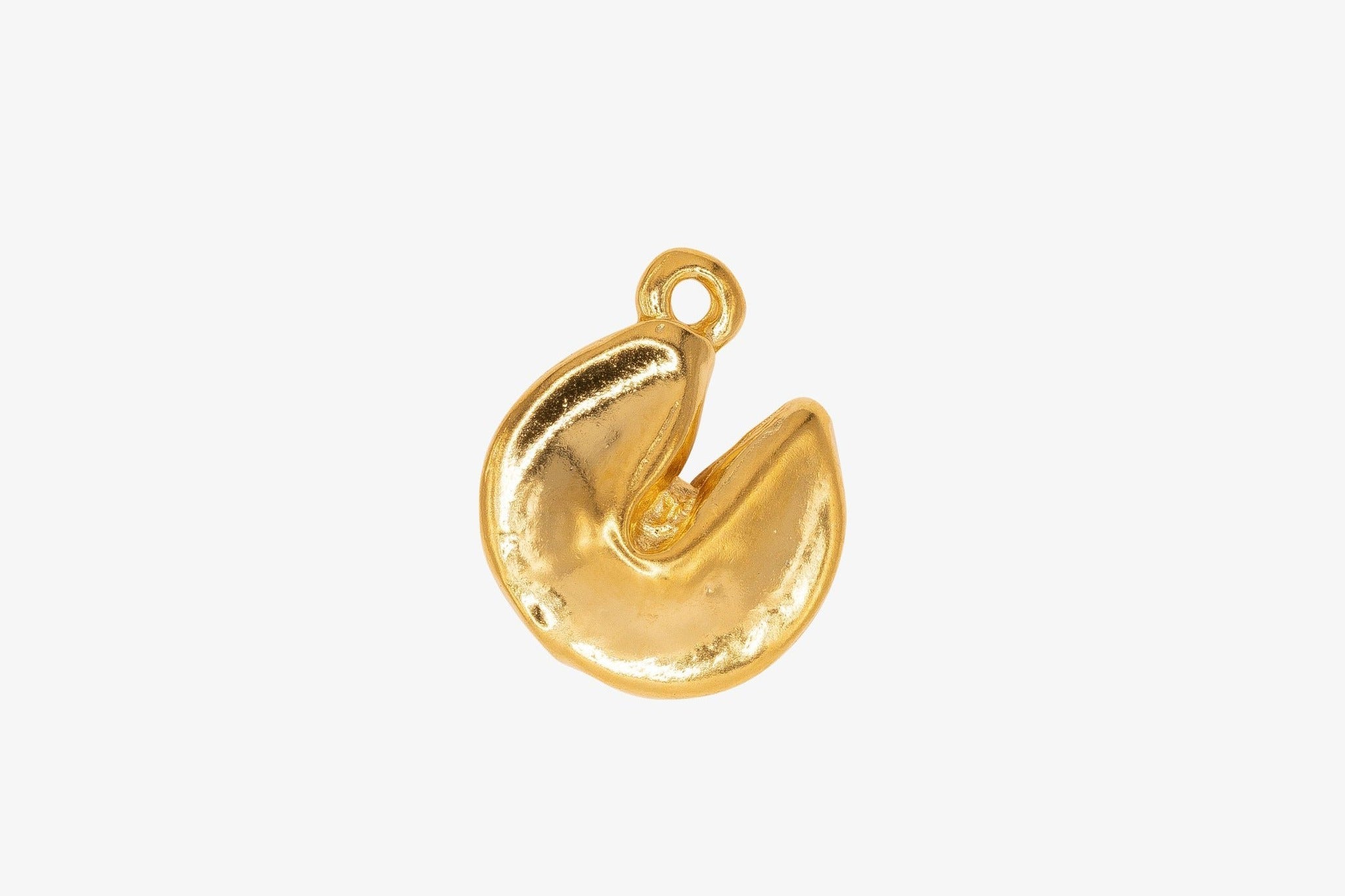 Fortune Cookie Charm Wholesale 14K Gold, Solid 14K Gold, G96 - HarperCrown