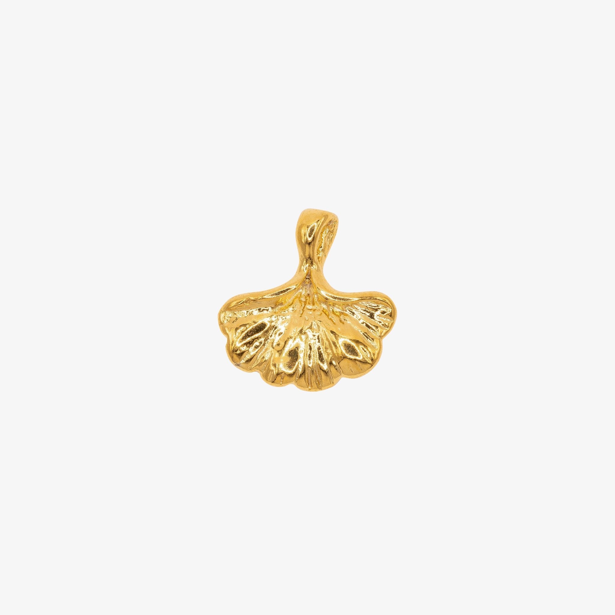 Ginkgo Leaf Charm 14K Gold, 296G - HarperCrown