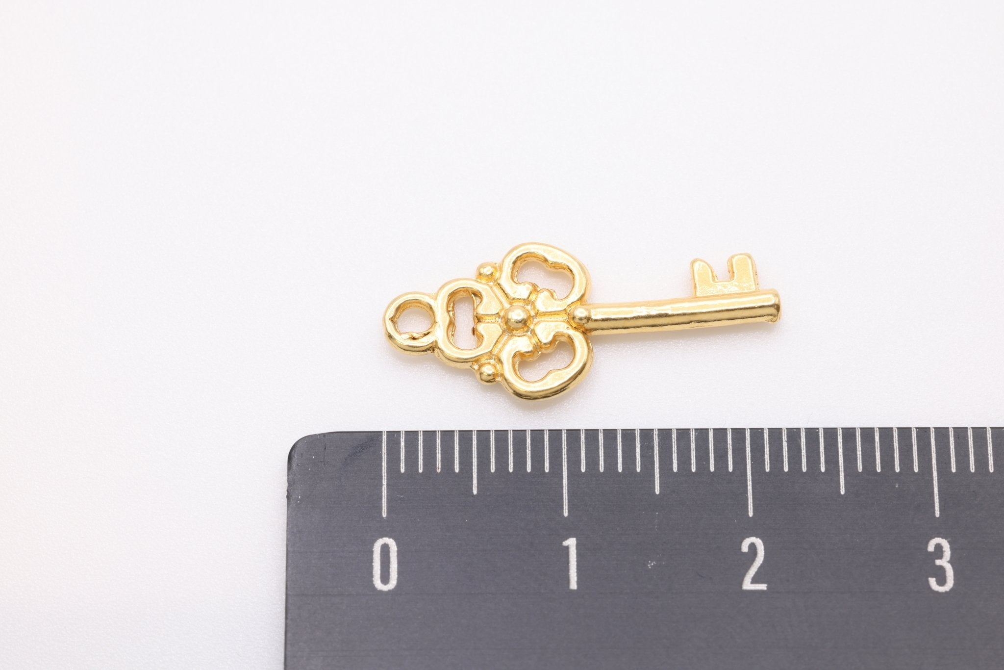 Key Charm Wholesale 14K Gold, Solid 14K Gold, G60 - HarperCrown