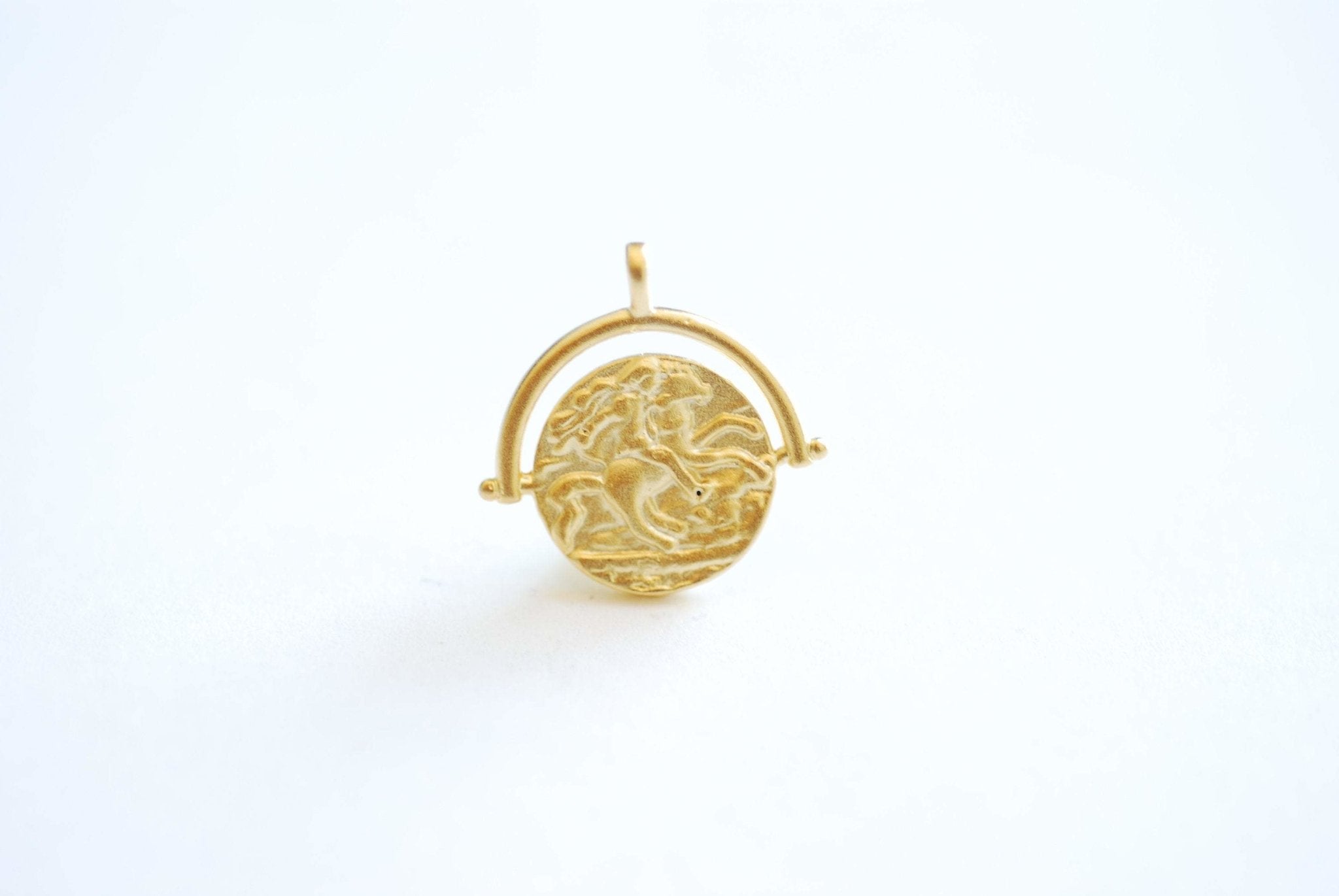 Large Medallion Coin Pendant- Greek Roman Spanish Coin Charm Pendant, Vintage Antique Coin, DIY Jewelry Parts, Wholesale Charms Pendants,491 - HarperCrown