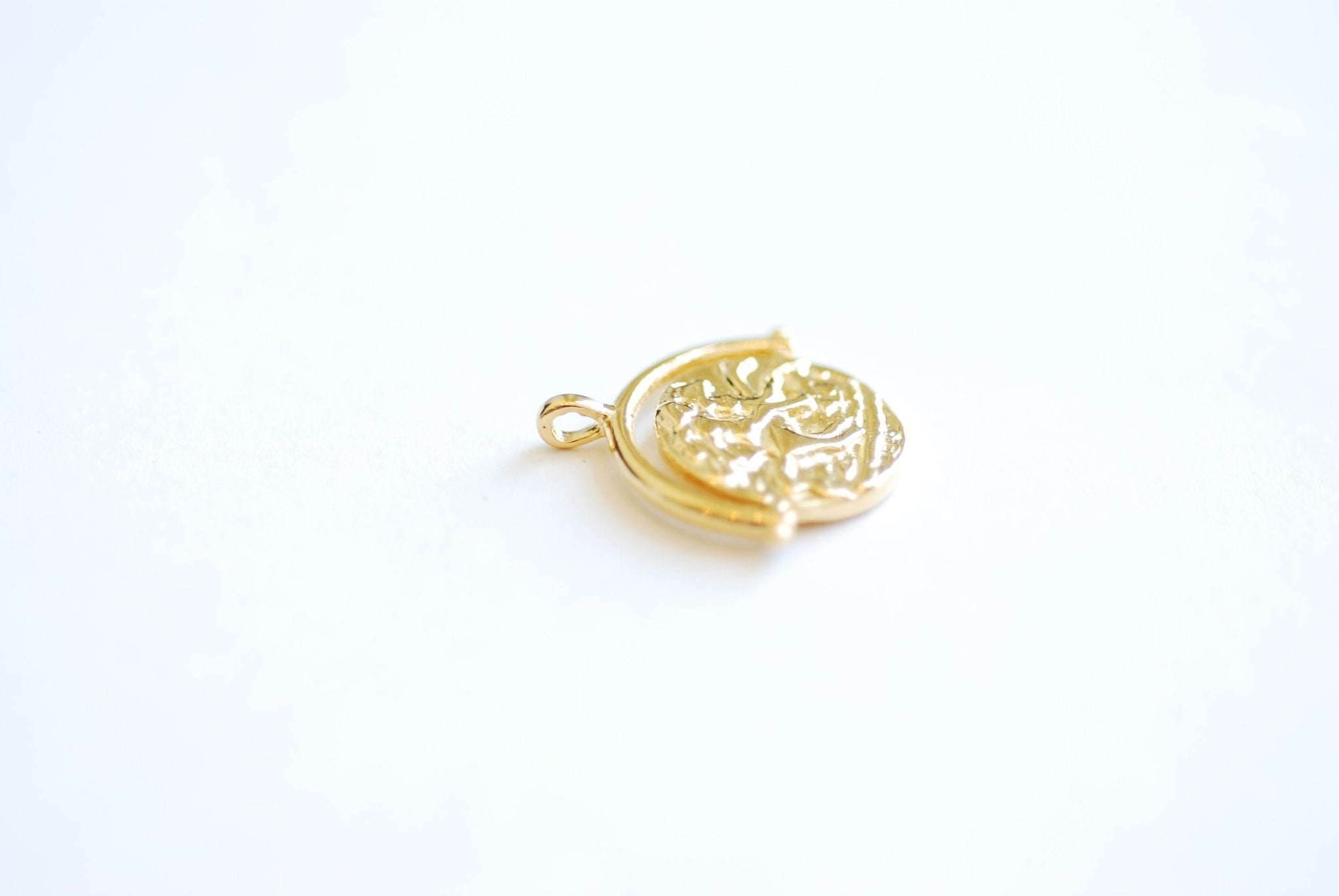 Large Medallion Coin Pendant- Greek Roman Spanish Coin Charm Pendant, Vintage Antique Coin, DIY Jewelry Parts, Wholesale Charms Pendants,491 - HarperCrown