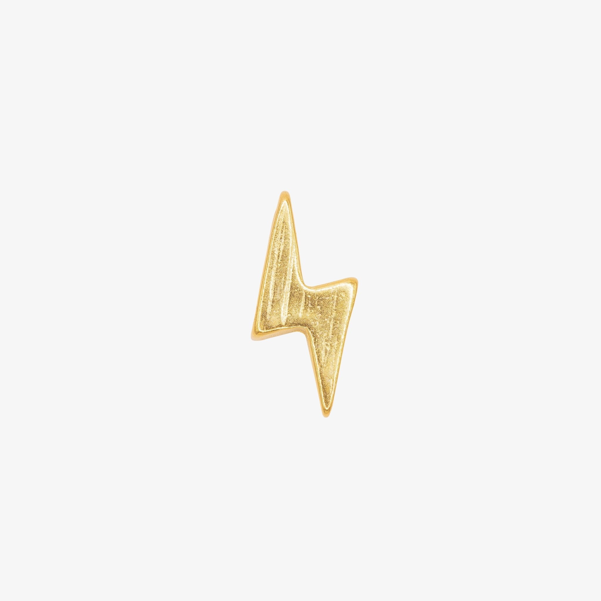 Lightning Bolt Bead Charm 14K Gold, 311G - HarperCrown