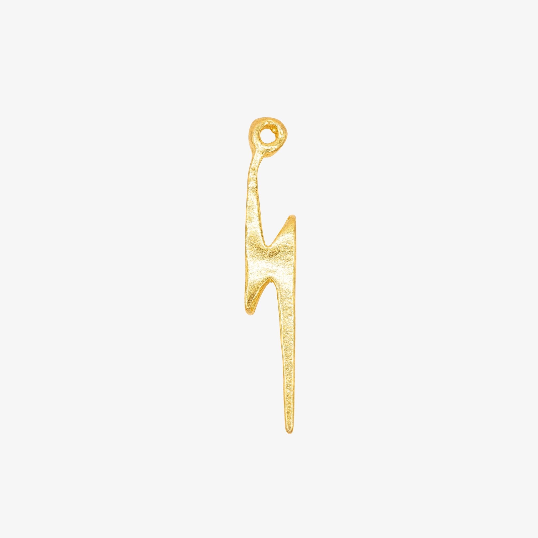 Lightning Bolt Charm 14K Gold, 286G - HarperCrown