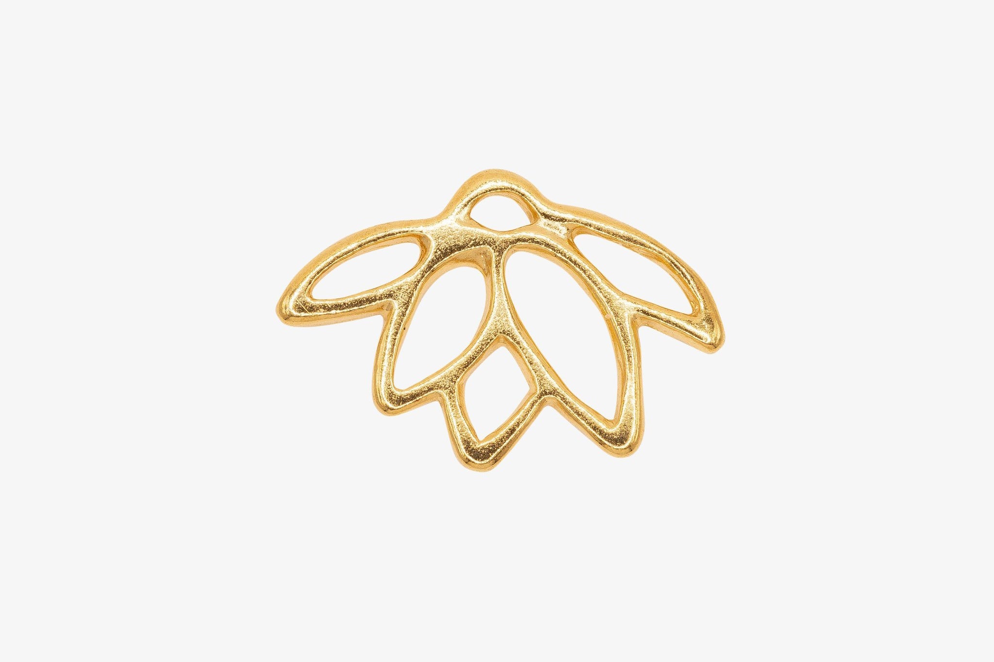 Lotus Charm Wholesale 14K Gold, Solid 14K Gold, 256G - HarperCrown