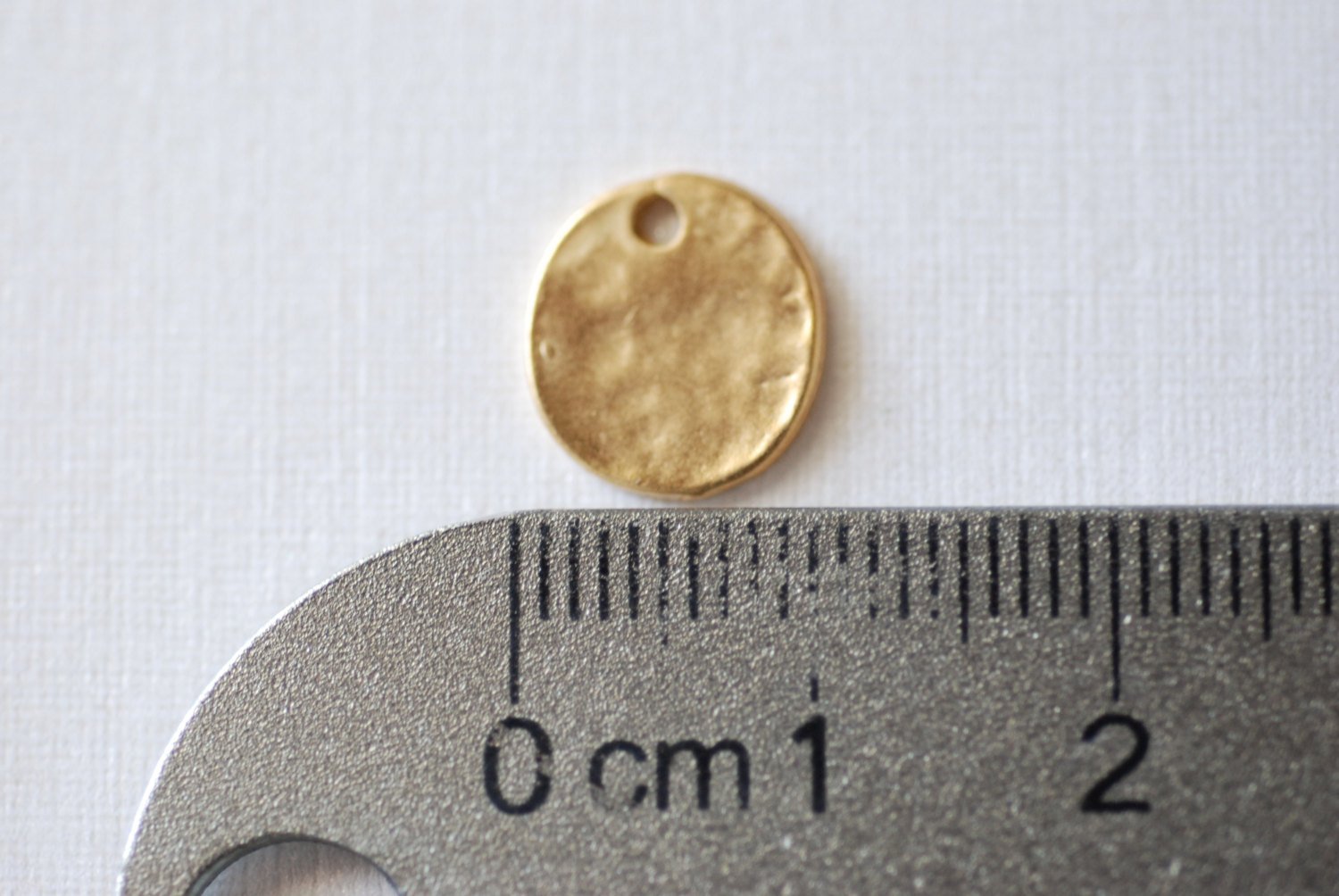 Matte Vermeil Gold Stamping Blank Disc, Stamping Discs, Gold Round Disc Charms, Gold Stamping Blanks, Vermeil Round Disc Charm, Gold Tag - HarperCrown