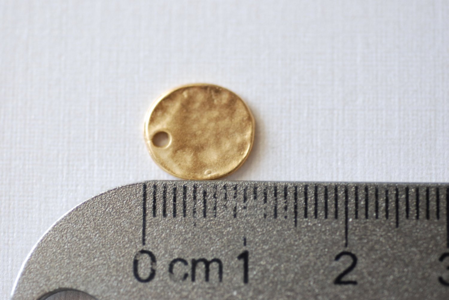 Matte Vermeil Gold Stamping Blank Disc, Stamping Discs, Gold Round Disc Charms, Gold Stamping Blanks, Vermeil Round Disc Charm, Gold Tag - HarperCrown