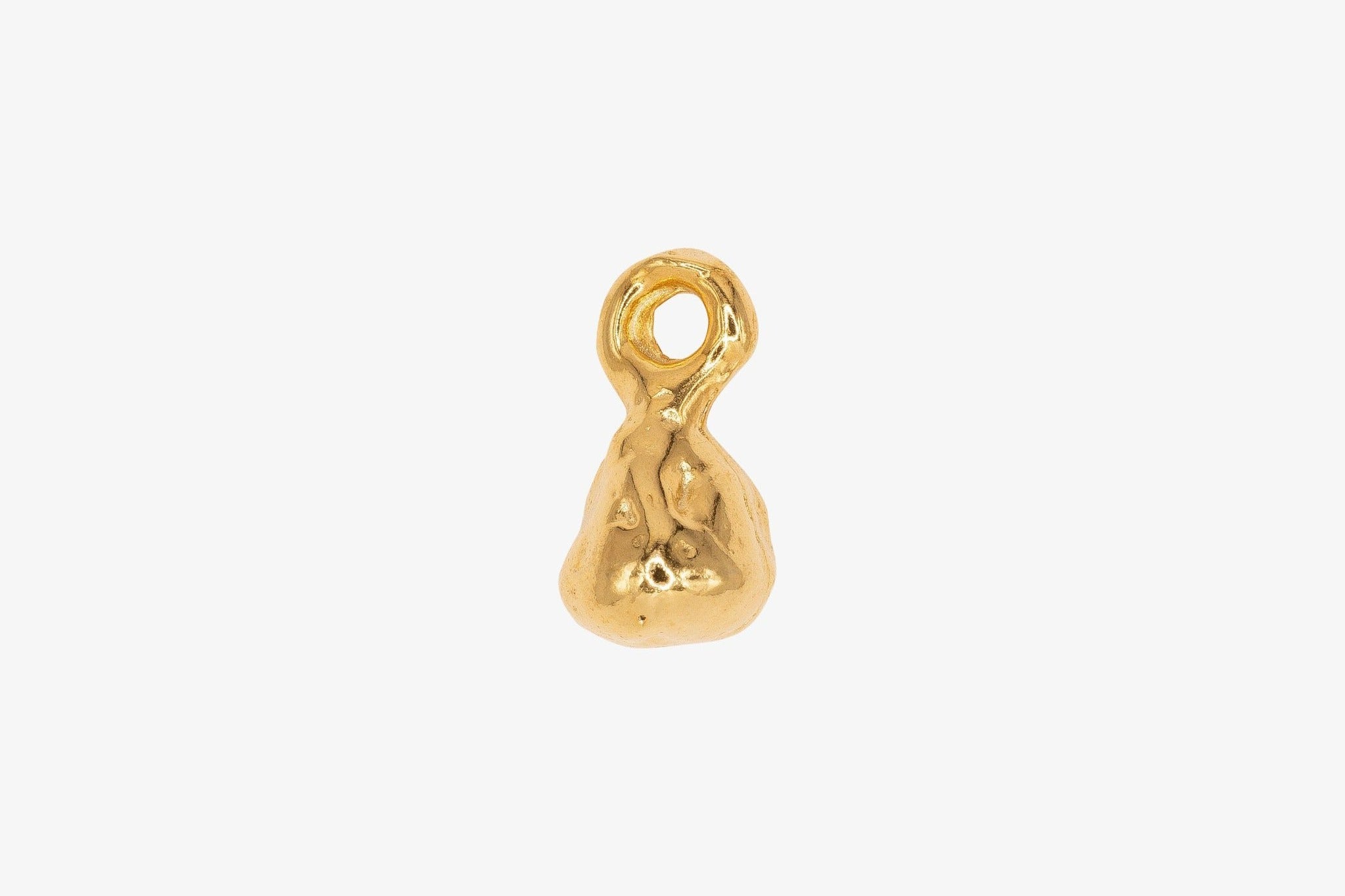 Nugget Drop Charm Wholesale 14K Gold, Solid 14K Gold, G229 - HarperCrown