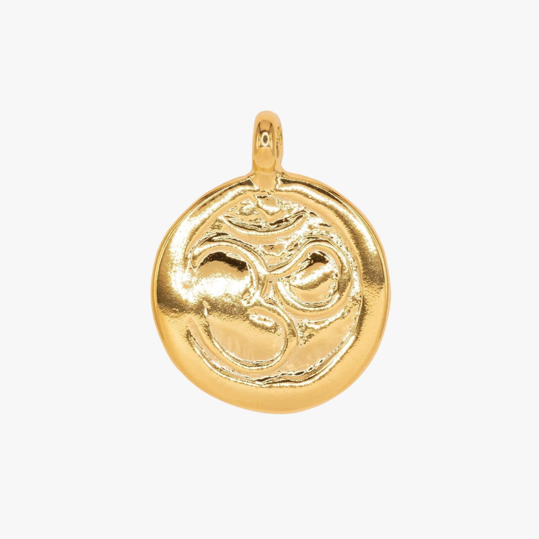 Ohm Stamp Charm 14K Gold - HarperCrown