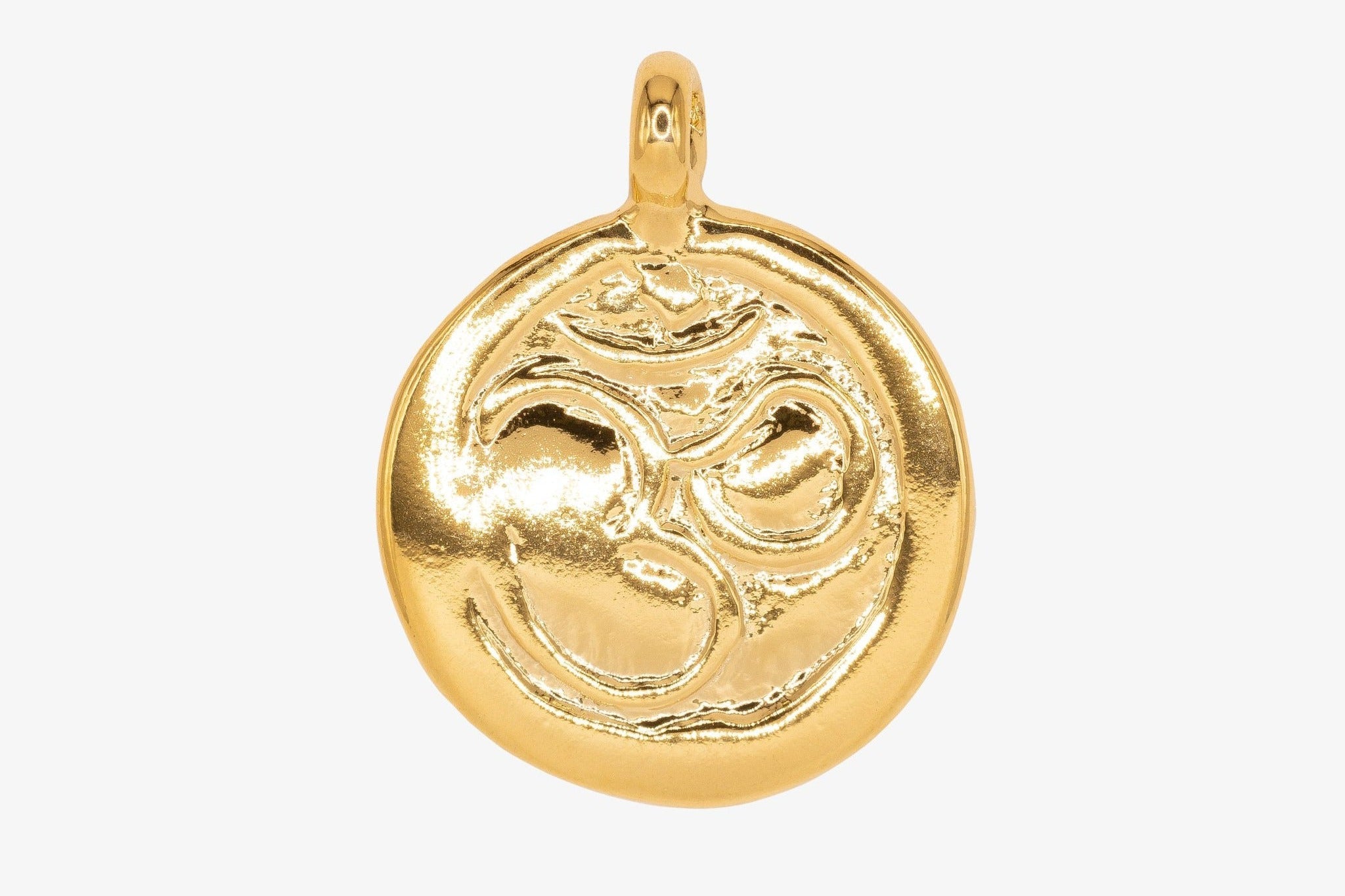 Ohm Stamp Charm Wholesale 14K Gold, Solid 14K Gold, G204 - HarperCrown