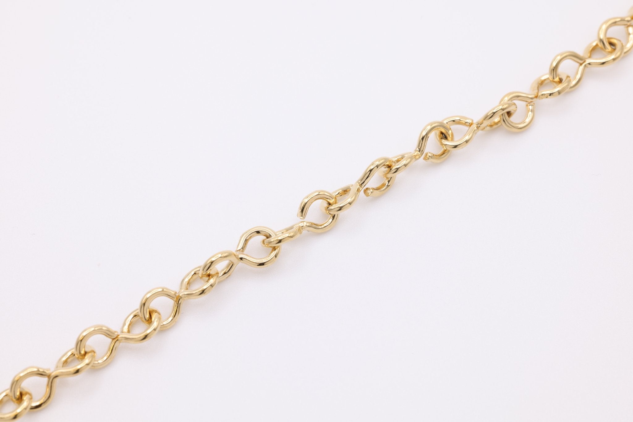 Olivia Infinity Chain, 14K Gold Overlay Plated, Wholesale Jewelry Chain - HarperCrown